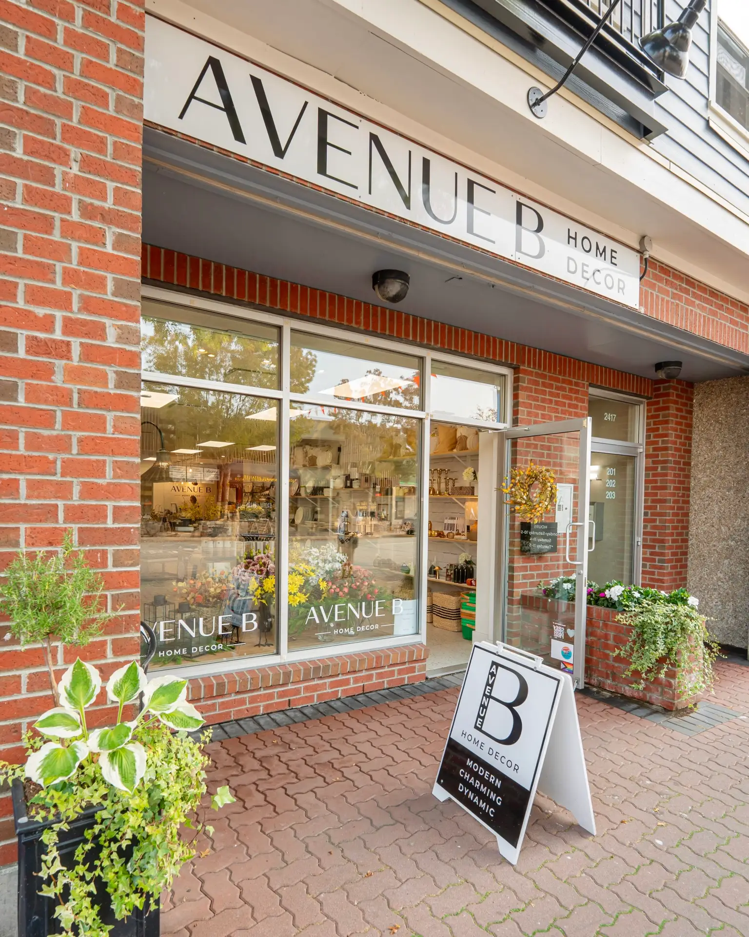 Exterior photograph of Avenue B Home Decor in Sidney